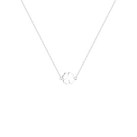 Elli Women Genuine Jewellery Necklaces Pendant Neckwear Cloverleaf Lucky Charm 925 Sterling Silver Length 40 cm