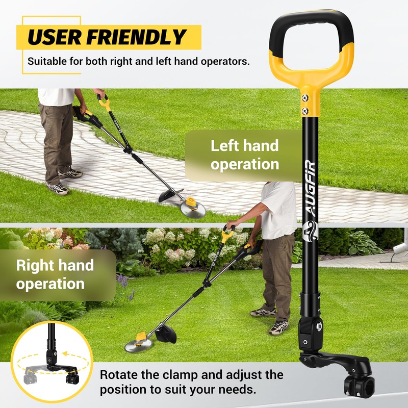 Weed Eater Handle, Ergonomic String Trimmer Handle with Adjustable Shoulder