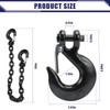 JEXTRA 1/4" x 35" Grade 70 Trailer Safety Chain, Clevis