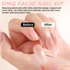 DMQ French Ombre Press on Nails Set, 240Pcs Square Nude