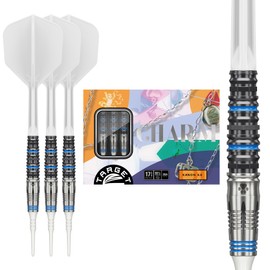 Target Japan CHARM KANON 4.0 90% 17.5G 2BA SOFT TIP DARTS 90% Tungsten K-Flex 2BA Soft Tip Dart Set, 17.5G | CHARM KANON 4.0 K-Flex No.6 Shape Flights and Shafts, 2BA White Pixel Chip (Canon 4.0) )