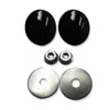 La Choppers LA-9001-00B Fairing Mirror Hole Plugs - Black
