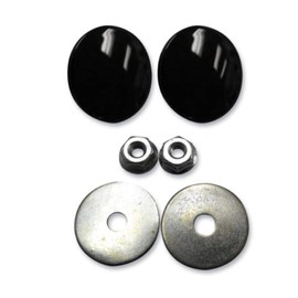 La Choppers LA-9001-00B Fairing Mirror Hole Plugs - Black