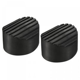 sourcing map Ladder Non-Slip Feet Mat 85mm ID Rubber Round Telescopic Ladder Accessories Pad Cover Cushion for Ladder Protection Black Pack of 2