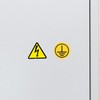 PartyKindom Protective Earthing Symbol Sticker Electrical Warning for Machines Weatherproof