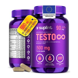 Testo Multivitamínico Hombre Vitaminas Proteína Maca Negra Arginina Gluconato Zinc Suplemento Vegano Energía Cápsulas