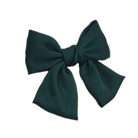 Innocent Hair Accessory Big Ribbon Green Ribbon Pin (WFG5T1A) / 청순한헤어액세서리 빅리본 초록 리본핀 (WFG5T1A)