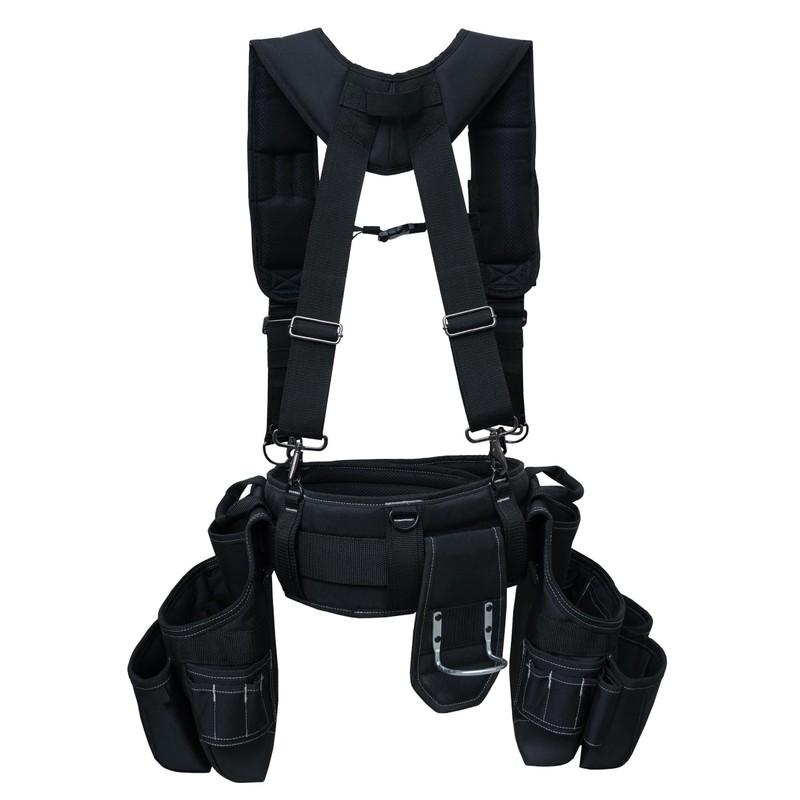 MELOTOUGH Tool Belt with Suspenders Tool Bag Supenders Framers Comb