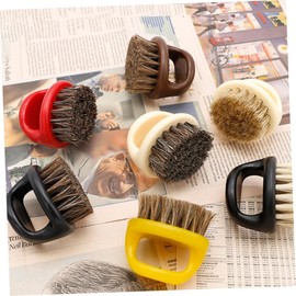 NOLITOY Grooming Brush Set 4pcs Handle Beard Brush Soft Horsehair for Styling Cleaning Gentle on Skin Random