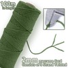 Macrame Yarn 2 mm, Macrame Yarn Avocado Green, Macrame Cotton