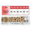 JoblikeBrez Carbon Steel Rivet Nut Set, 220 Pieces Threaded Sleeve