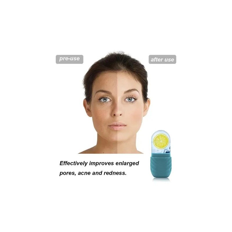 Rodillo Silicona Hielo Masaje Cuidado Facial Reutilizable