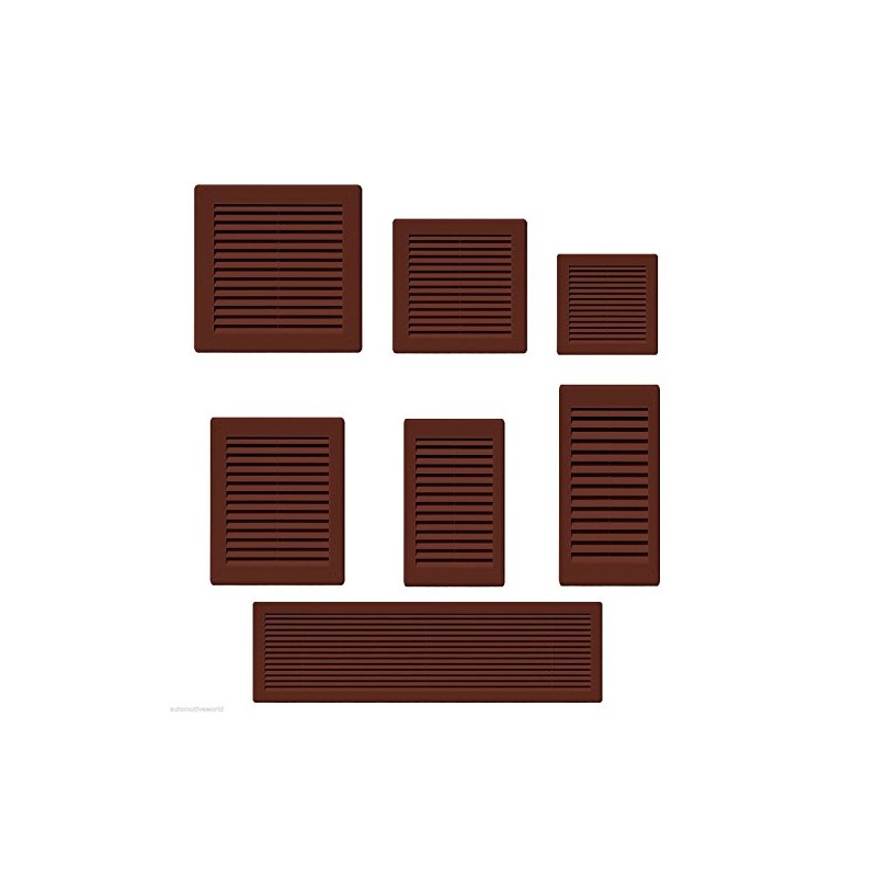 AirTech-UK Air Vent Grille Brown Plastic Wall Ducting Ventilation Cover