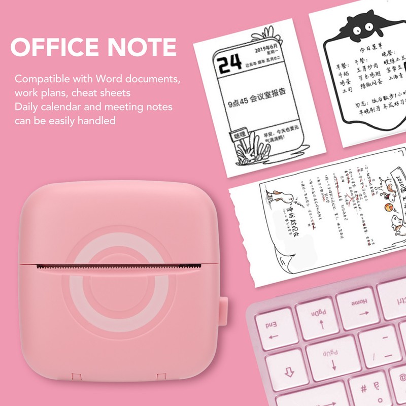 Mini Thermal Printer Bluetooth Portable Handheld Sticker Printer 200DPI USB