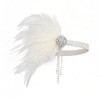 Lovfingu 1920s Headpiece Women Flapper Headband Great Gatsby Accessories Flapper