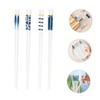 FELTECHELECTR Luxury Japanese Chopsticks 4 Pcs Ceramic Chopsticks Set Easy