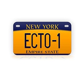 Ghostbusters Movie Prop Mini-Sized License Plate New York ECTO-1 Novelty Motorcycle Tag