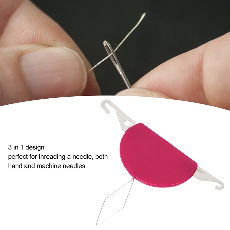 15Pcs 3 in 1 Needle Threaders Durable Metal Wide Application