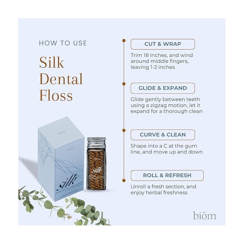 Silk Expanding Dental Floss:_Glass Jar