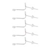 5pcs Sound Amplifier Tubes Single Layer Eartips Replacement Accessory Reduce