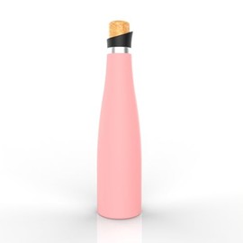 SASEUM Wine Bottle, 32 oz Insulated Stainless Steel Water Bottle and Wine Decanter with Vacuum Sealed Lid - Pink 32 oz (1000ml)