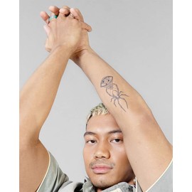 Inkbox Temporary Tattoos, Semi-Permanent Tattoo, One Premium Easy Long Lasting, Waterproof Temp Tattoo with For Now Ink - Lasts 1-2 Weeks, Intuition, 6 x 3 in