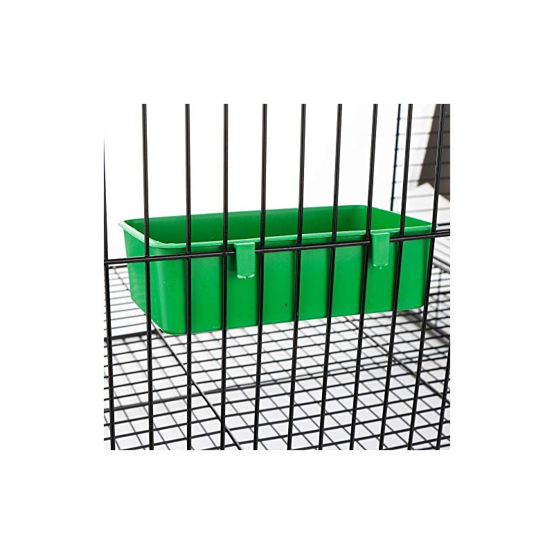 18 comederos de plástico para pájaros, jaulas de alimentos colgantes