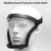 Protector Facial, Cinturón Elástico Desmontable Transparente 2 Piezas Cubierta Protectora