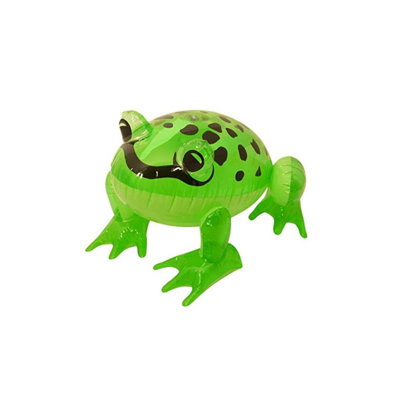 2 x HENBRANDT Inflatable Green Frog 39cm - Great scene