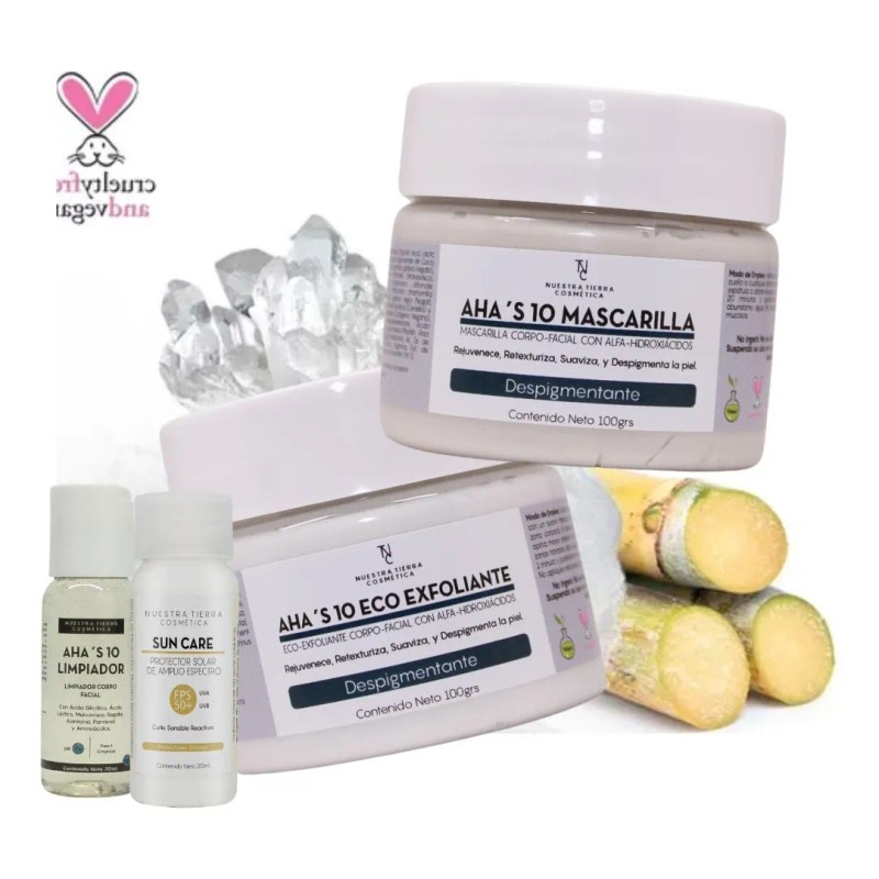 Kit Exfoliante Y Mascarilla Despigmentante Y Anti-acné Aha´s