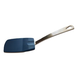 Stainless Steel & Heat-Resistant Flexible Nylon Mini Spatula (1-pack, Blue)