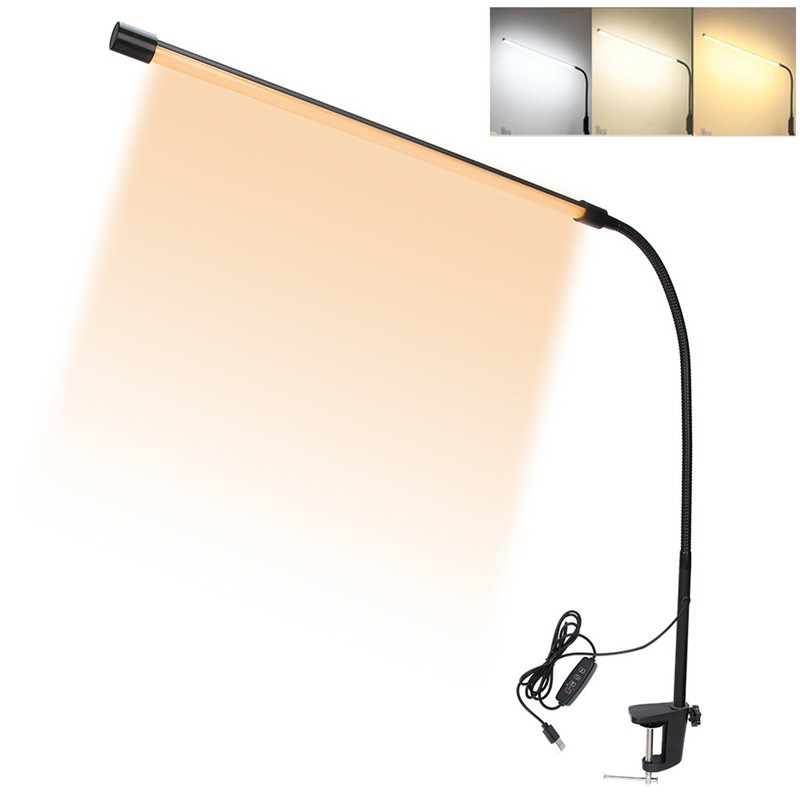 Long Arm Flexible LED ClipOn Beauty Tattoo Lamp Dimmable Nail