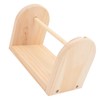 Wooden Yarn Holder Single Rotating Yarn Storage Horizontal Crochet Yarn