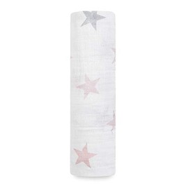 aden + anais™ essentials Swaddle Blanket | 100% Muslin Blanket for Girls & Boys | Baby Receiving Swaddles | Ideal Newborn & Toddler Gift | Swaddling Wrap | 112x112cm | print: doll