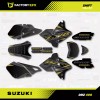 Factory EFX Gray & Gold Shift Graphics Kit fits Suzuki