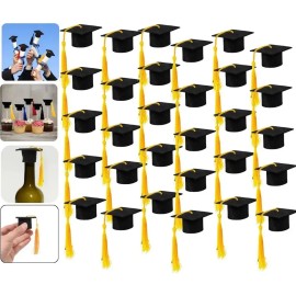 30 Mini Birretes Graduación Decorativos 30pcs Graduation Caps