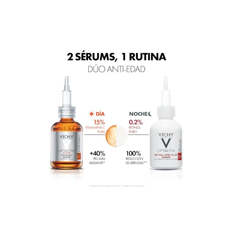 VICHY Liftactiv anti-edad Día y Noche Retinol Vitamina C