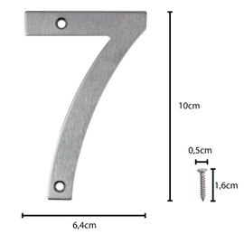 IBOO Stainless Steel Screw On House Number Floating Design House Number (7)