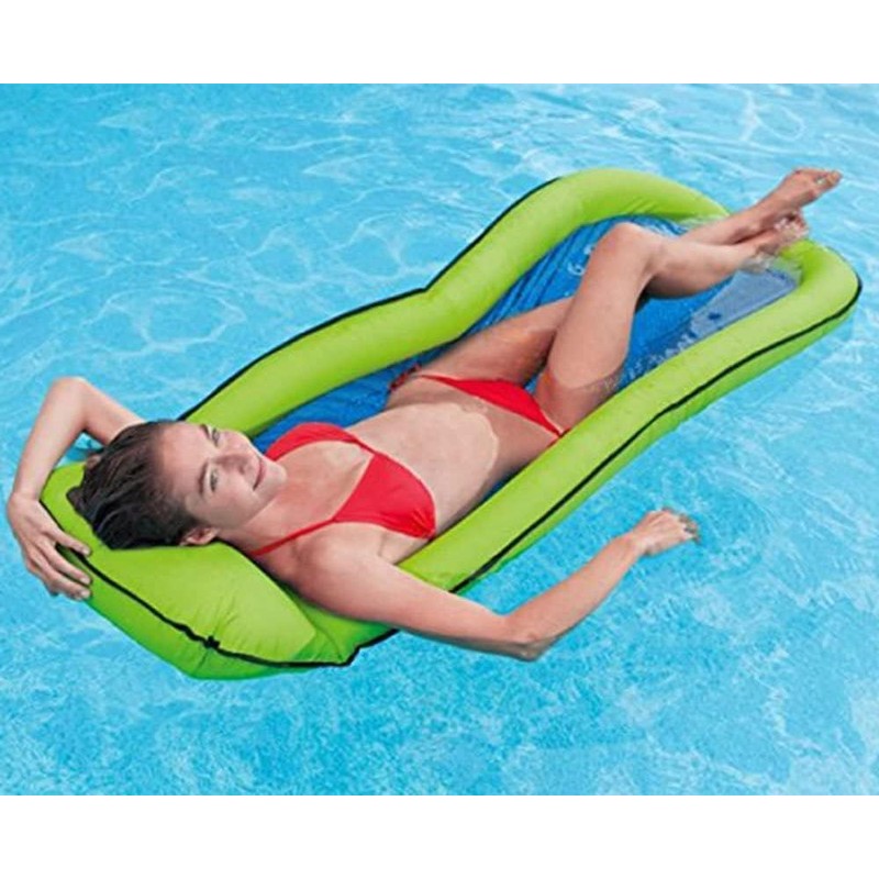 Intex Mesh Lounge Air Mattress 178 x 94 cm, Green