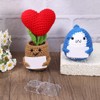EeYahYong 10Pcs Crochet Doll Stands,Square Lace Base Doll Crystal Display