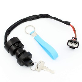 YOFMOO YFM400 YFZ450R YFM700 Ignition Key Switch Compatible with Yamaha Big Bear 400 Raptor 700 700R YFM400F YFM400FB YFM700R YFM700RSE YFZ450RSE YFZ450RW YFZ450X ATV 4SH-82510-00-00 01-00 ATV Bike