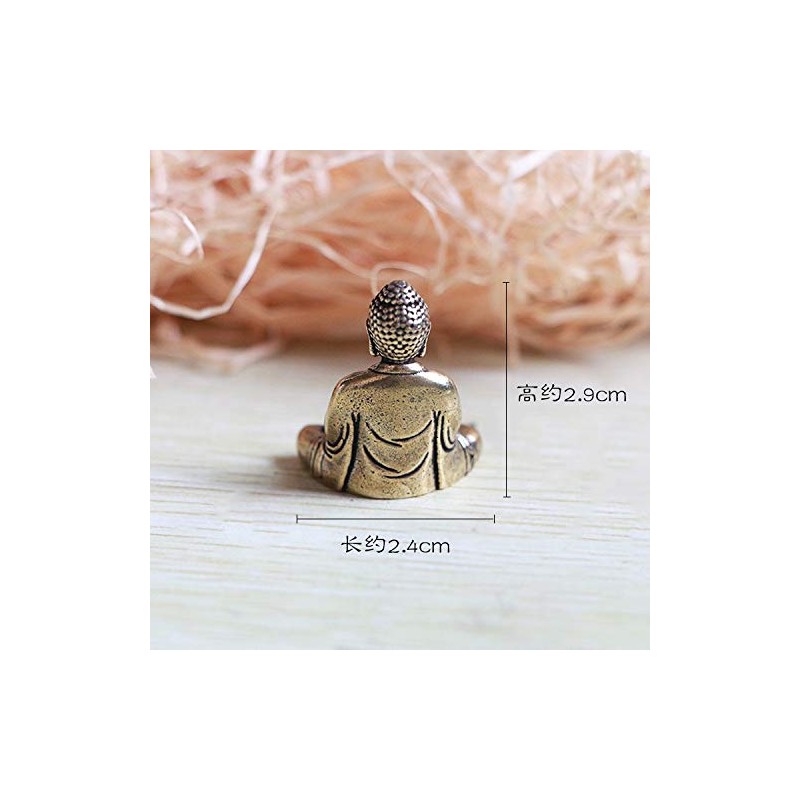 Dainichi Nyorai Buddha Statue Figurine Mini Chua Copper 3cm