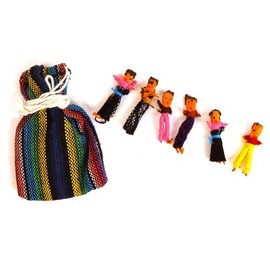 Guatemala worry dolls together - share your worries and lose them