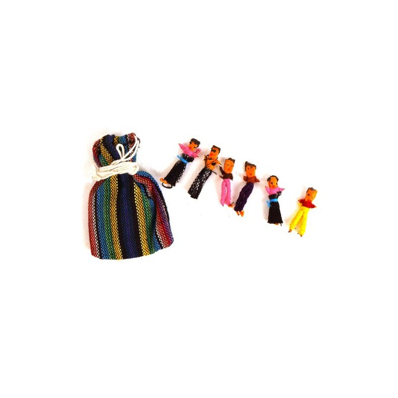 Guatemala worry dolls together - share your worries and lose