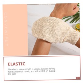 Healeved 4pcs Back Scrubbing Bath Gloves Body Exfoliating Mitts for Shower Bath