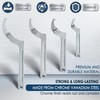 ZEZHIMI 8pc Adjustable C Pin Spanner Wrench Tool Set, Round