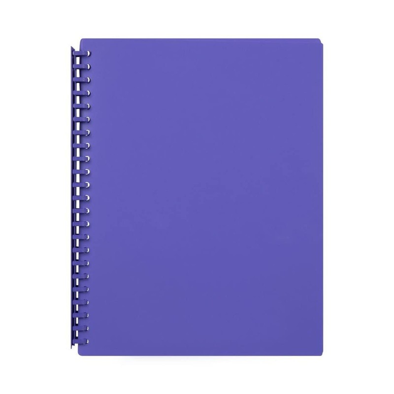 Marbig Refillable 20 Pocket A4 Display Book Purple
