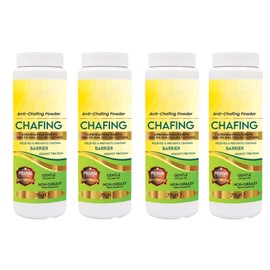 YSAMAX Anti-Chafing Powder 75g, Quick-Drying and Long-Lasting Formula, Recovering from Skin Irritation, Absorb Sweat and Moisture, Anti-Friction Solution, (4PCS)