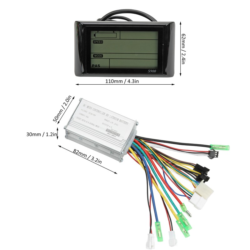 36V 48V Brushless Motor Controller S900 LCD Display 130X Thumb