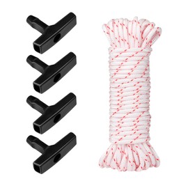 RICISUNG Recoil Starter Rope, Starter Rope, Length 32.8 ft (10 m), Diameter 0.2 inches (5 mm), Nylon, Lawn Mower, Trimmer, Chainsaw, Hedge, Generator, Lawn Mower Starter Rope, Outdoor Power Tool